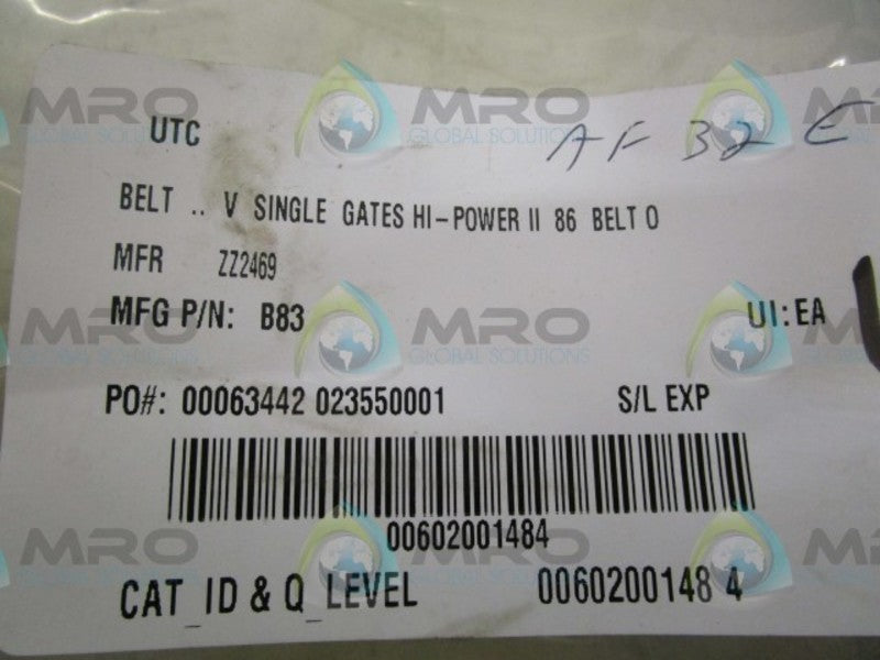 GATES B83 BELT  NSNP