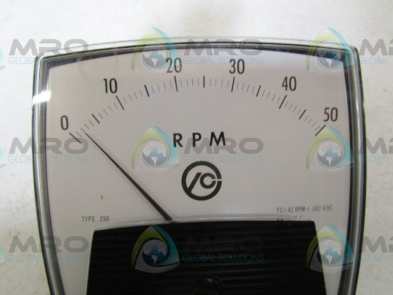 GENERAL ELECTRIC 50-250409FAZZ1 PANEL METER (AS PICTURED)  NSMP