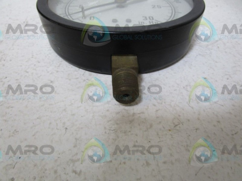 MARSHALLTOWN 0-30 IN. HG VAC GAUGE  UNMP