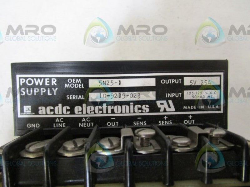 EMERSON 5N25-1 POWER SUPPLY  UNMP