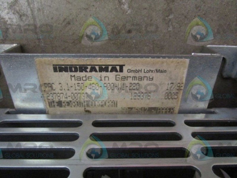 INDRAMAT RAC3.1-150-460-A00-W1-220 SERVO DRIVE  UNMP