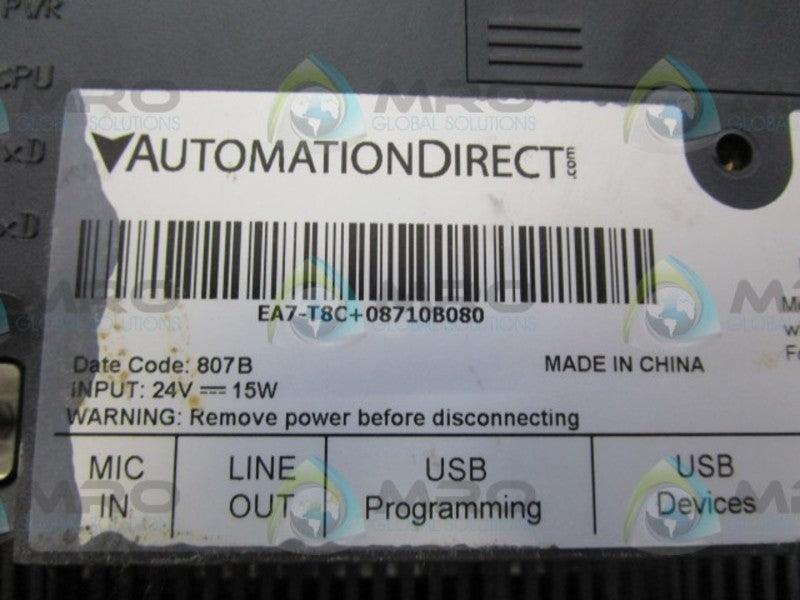 AUTOMATION DIRECT EA7-T8C OPERATOR INTERFACE PANEL  UNMP
