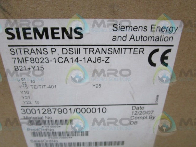 SIEMENS 7MF8023-1CA14-1AJ6-Z NSMP
