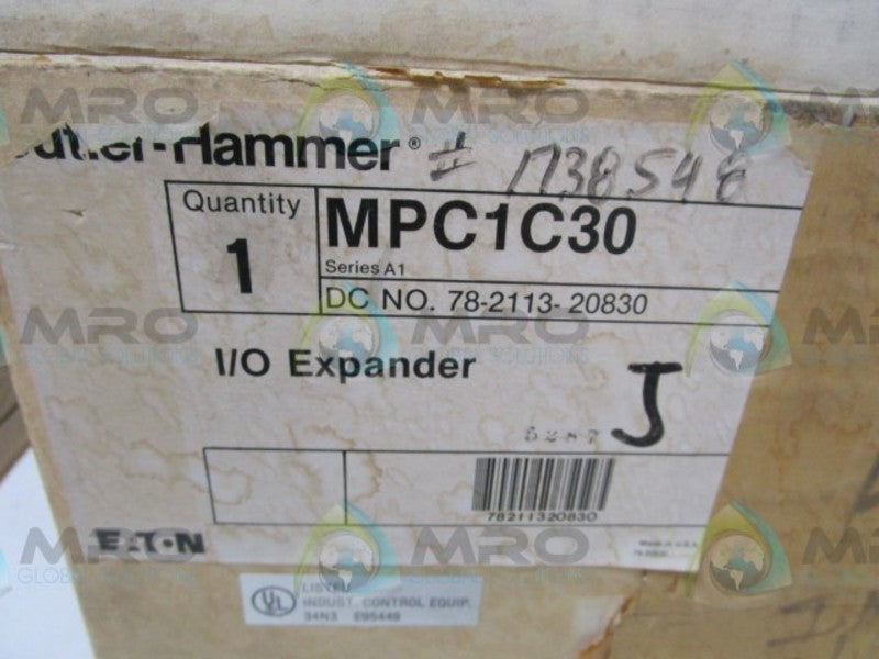 CUTLER HAMMER MPC1C30 I/O EXPANDER  NSMP