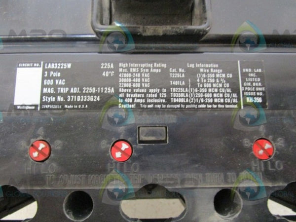 WESTINGHOUSE LAB3225W CIRCUIT BREAKER  NSNP