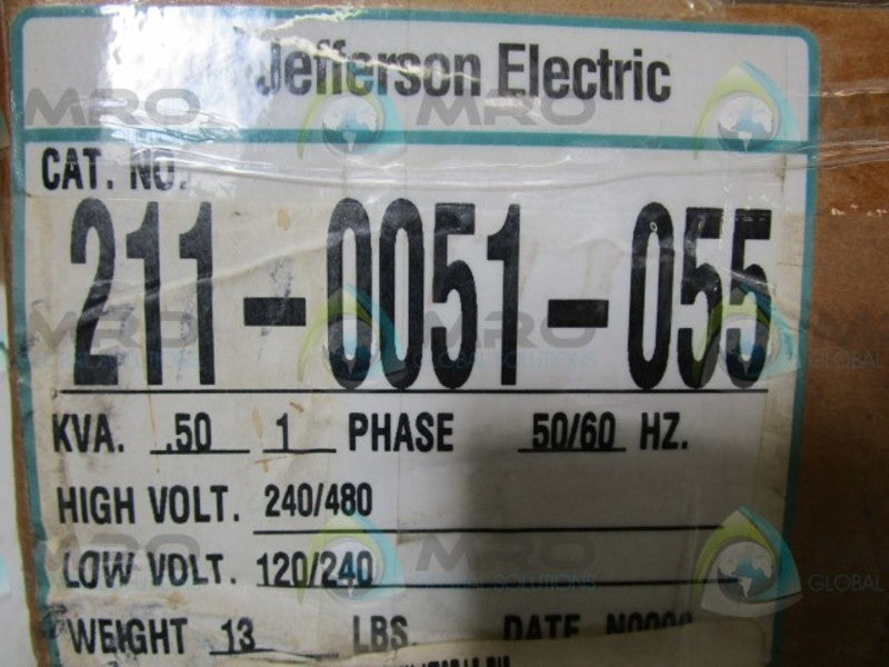 JEFFERSON ELECTRIC 211-0051-055 TRANSFORMER  NSMP