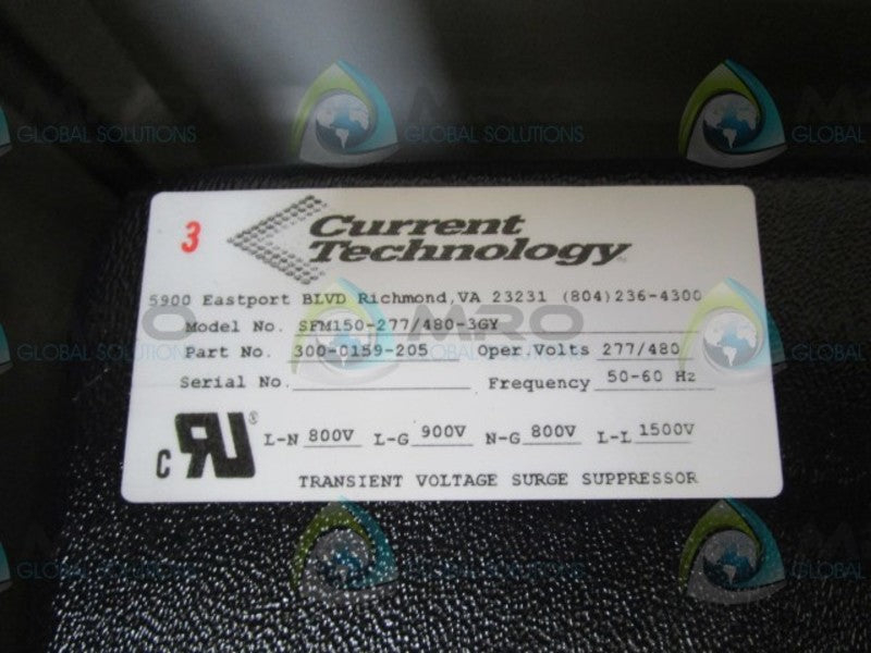 CURRENT TECHNOLOGY SFM150-277/480-3GY SURGE SUPRESSOR  NSNP