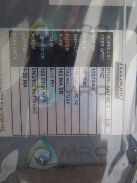 FOXBORO 873PH-AIXFNZ-7 ANALYZER  NSMP