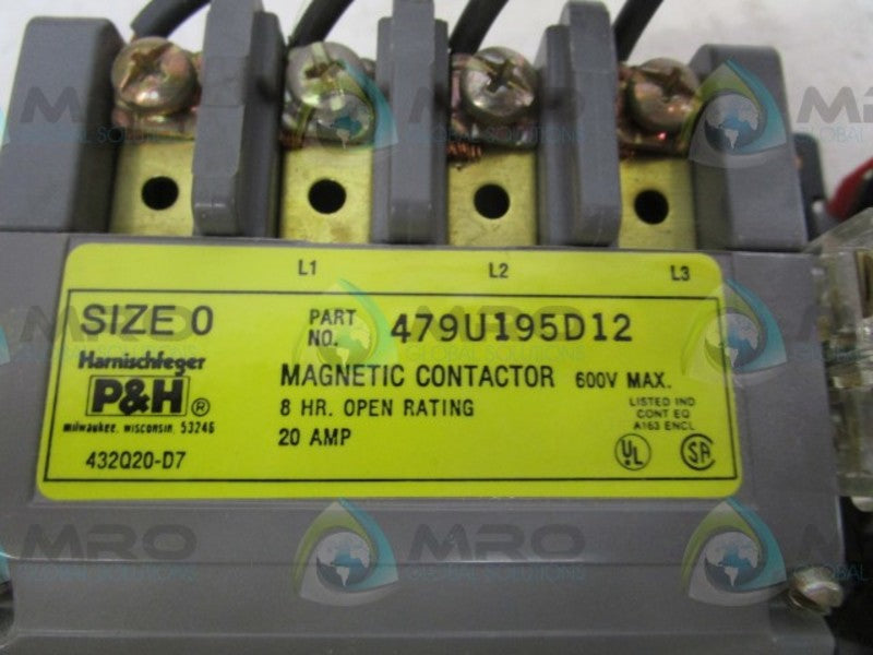 HARNISCHFEGER 479U195D12 CONTACTOR  NSMP