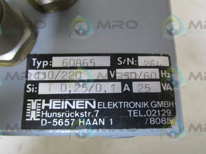 HEINEN 60865 CONTROL MODULE  UNMP