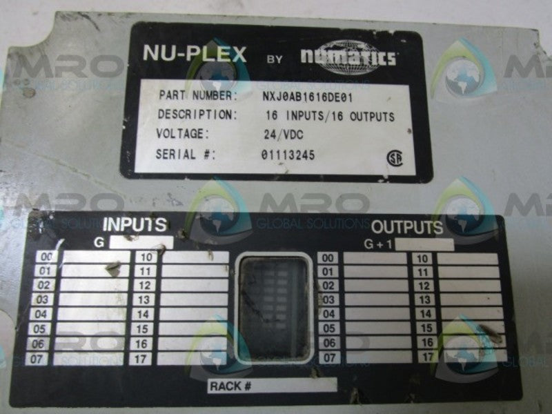 NUMATICS NXJ0AB1616DE01 W/ 152SS400M000061 W/ 554BB400MT00061  UNMP