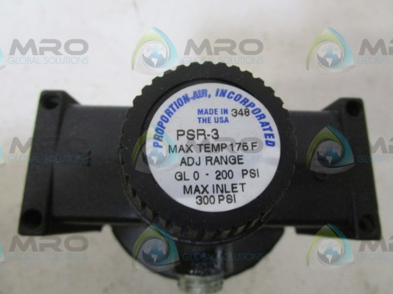 PROPARTION AIR PSR-3 PRESSURE REGULATOR  NSMP