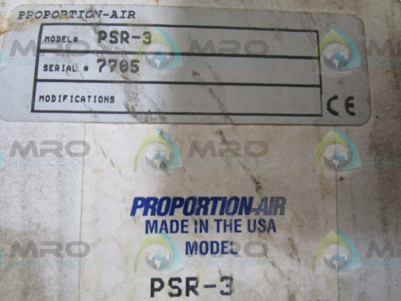 PROPARTION AIR PSR-3 PRESSURE REGULATOR  NSMP