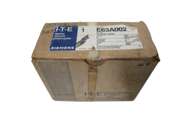 SIEMENS E63A002 CIRCUIT BREAKER  NSMP