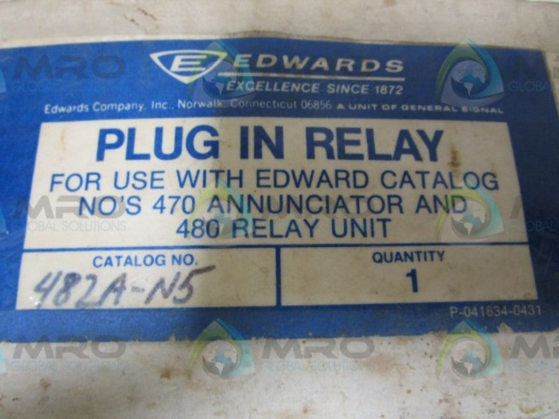 EDWARDS 482A-N5 RELAY  NSMP