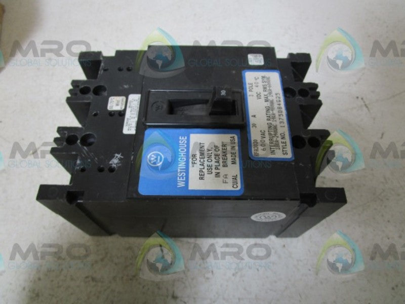 WESTINGHOUSE RFA3030 CIRCUIT BREAKER  NSMP