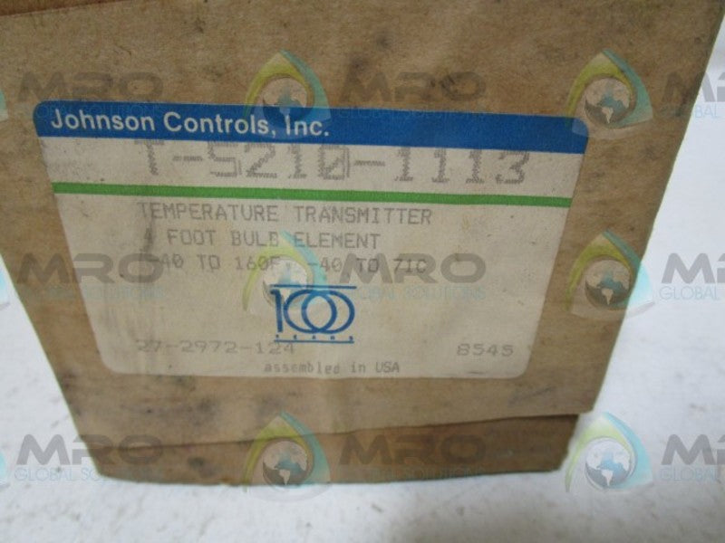 JOHNSON CONTROLS T-5210-1113 TRANSMITTER  NSMP