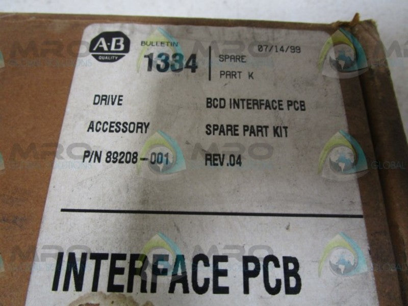 INDUSTRIAL SPARE PART 89208-001 INTERFACE CARD  NSMP