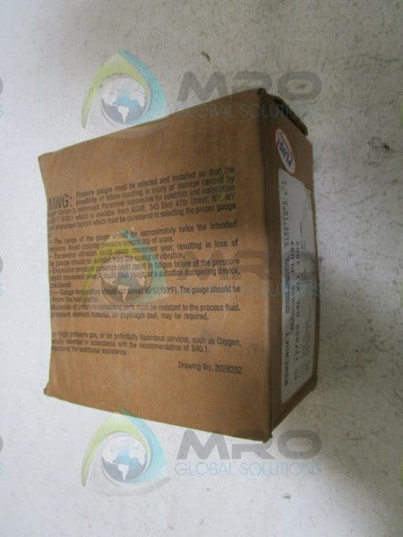 ASHCROFT 451279SS04LXLL-160# 0-160 PSI NSMP