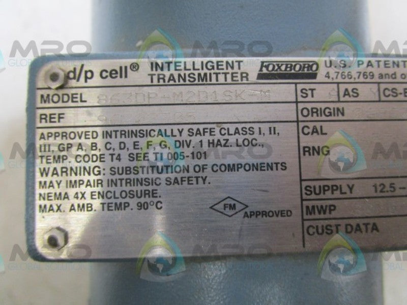 FOXBORO 863DP-M2D1SK-M TRANSMITTER  UNMP