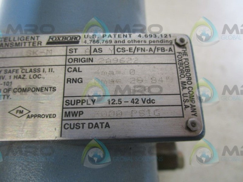 FOXBORO 863DP-M2D1SK-M TRANSMITTER  UNMP