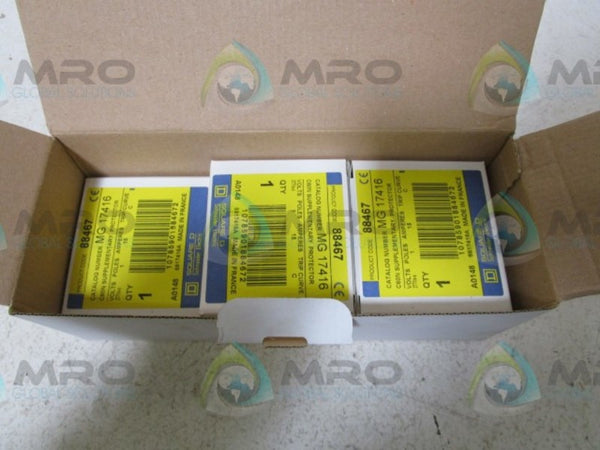 LOT OF 8 SQUARE D MG17416 CIRCUIT BREAKER NSMP