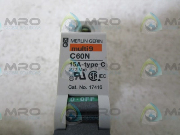 LOT OF 8 SQUARE D MG17416 CIRCUIT BREAKER NSMP