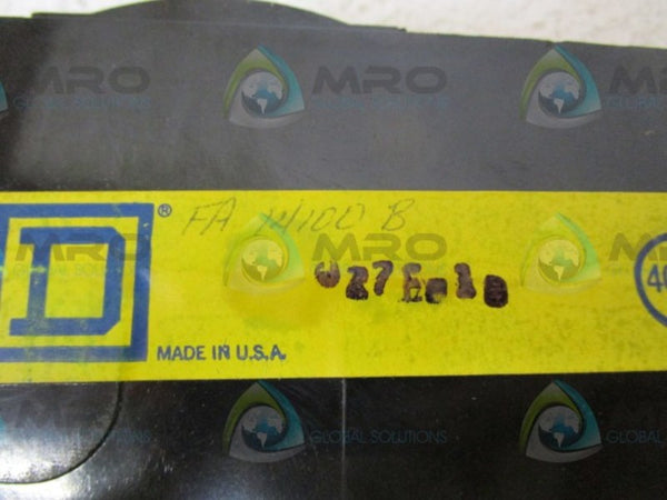 SQUARE D FA-14100B CIRCUIT BREAKER  NSMP