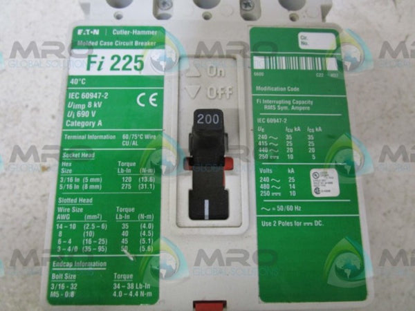 CUTLER HAMMER FI3200 CIRCUIT BREAKER  NSNP