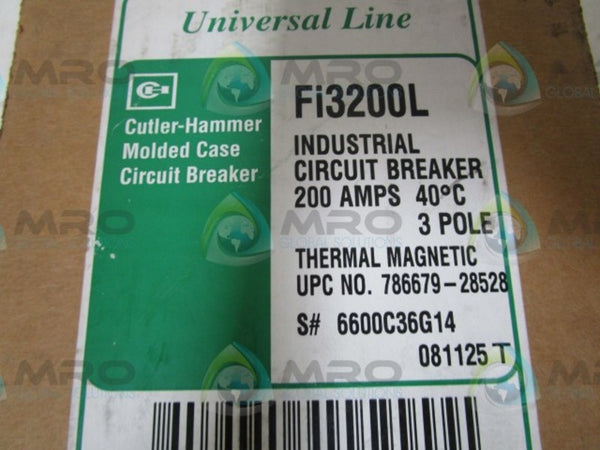 CUTLER HAMMER Fi3200L CIRCUIT BREAKER  NSMP