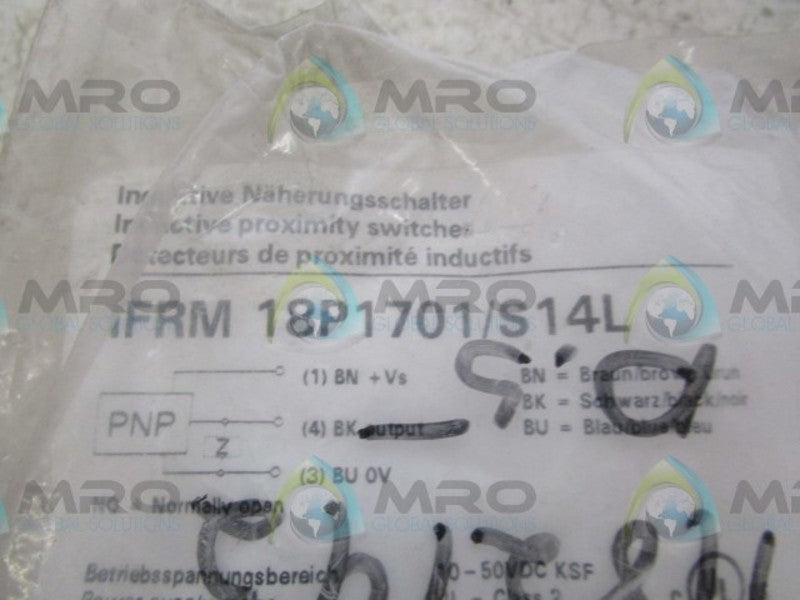 BAUMER IFRM 18P1701/S14L PROXIMITY SENSOR  NSMP