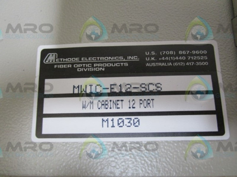 METHODE MWIC-E12-SCS 12 PORT CABINET  NSMP