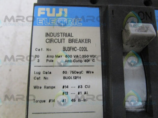 FUJI ELECTRIC BU3FHC-020L CIRCUIT BREAKER  NSNP