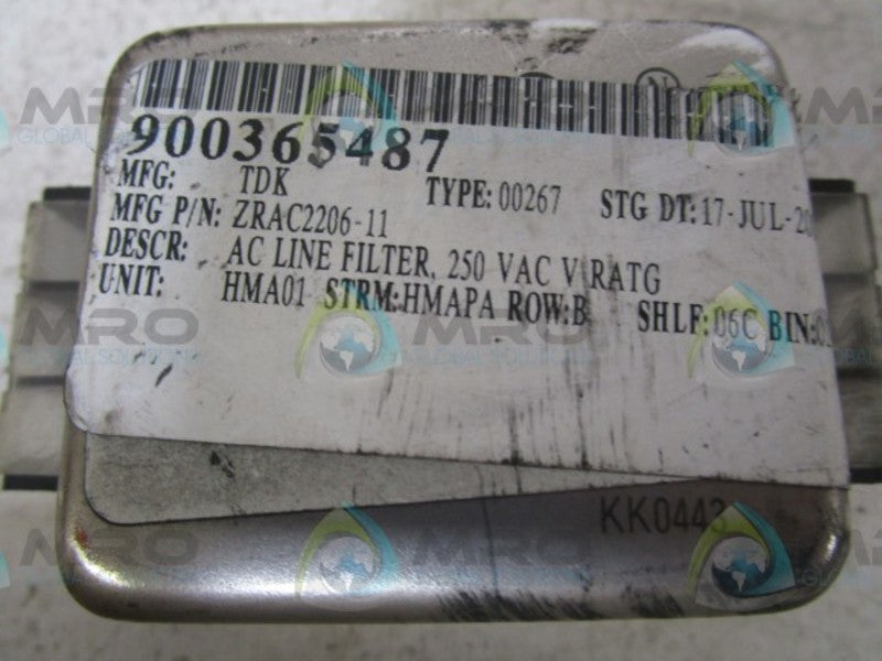 TDK ZRAC2206-11 NOISE FILTER  UNMP