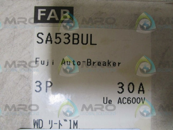 FUJI ELECTRIC SA53BUL CIRCUIT BREAKER  NSMP