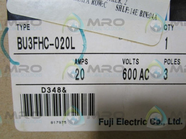 FUJI ELECTRIC BU3FHC-020L CIRCUIT BREAKER  NSMP