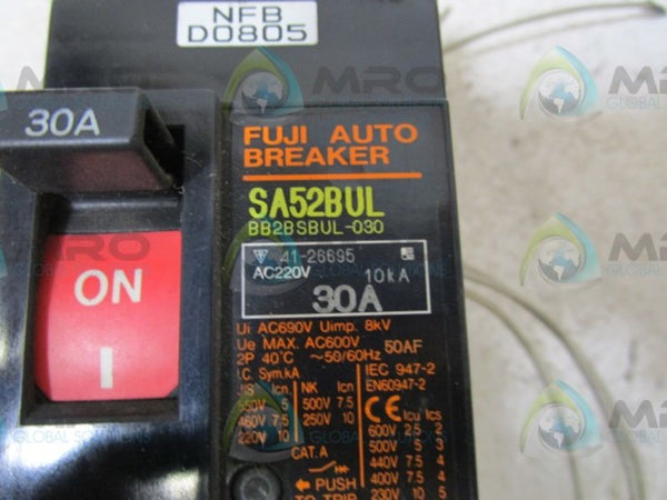 FUJI ELECTRIC SA52BUL-30A CIRCUIT BREAKER  UNMP