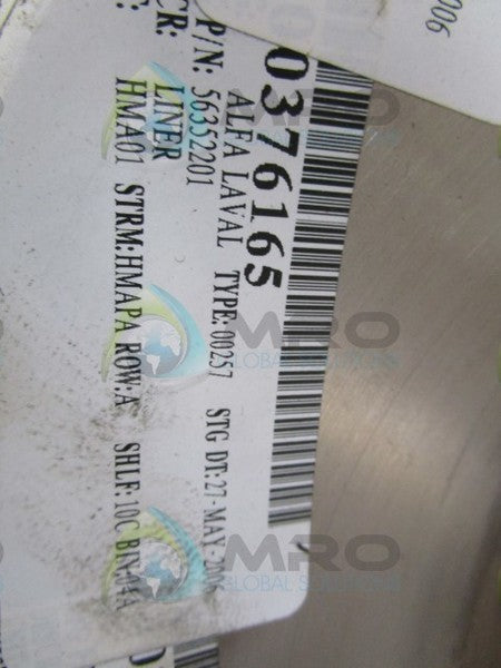 ALFA LAVAL 56352201 LINER  UNMP