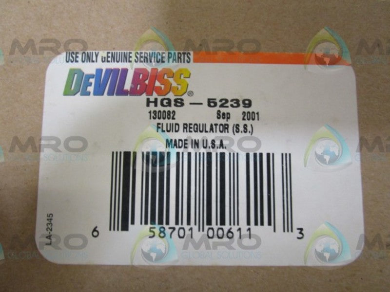 DEVILBISS HGS-5239 FLUID REGULATOR  NSMP
