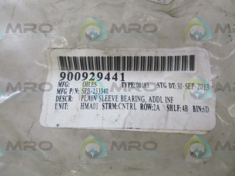 OILES SPB-253340 PLAIN SLEEVE BEARING  NSNP