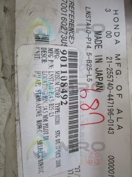 MISUM LNSTA10-P14.5-B25-L5 LOCATING PIN  NSMP
