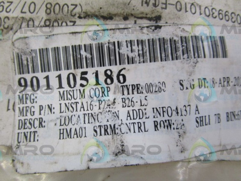 MISUM LNSTA16-P24.5-B26-L5 LOCATING PIN  NSMP
