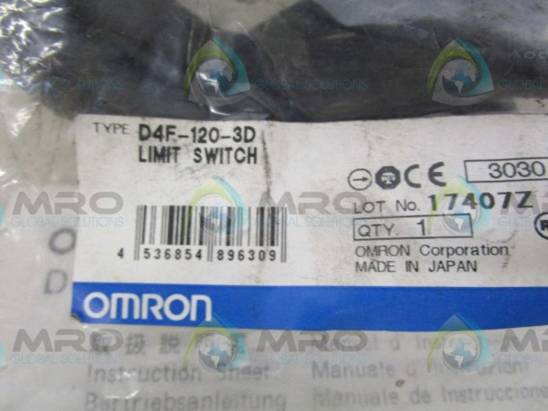 OMRON D4F-120-3D LIMIT SWITCH  NSMP