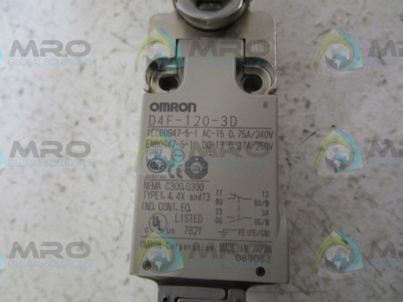 OMRON D4F-120-3D LIMIT SWITCH  NSNP
