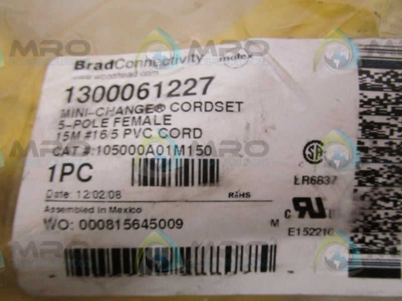 DANIEL WOODHEAD 105000A01M150 1300061227 CABLE  NSMP