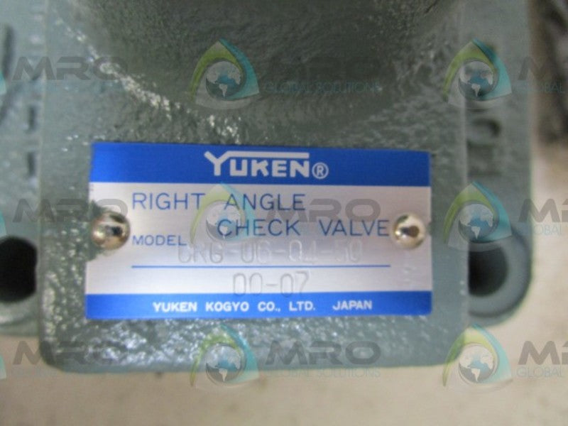 YUKEN CRG-06-04-50 CHECK VALVE  NSMP