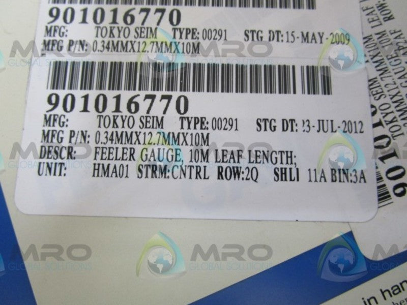 TSK 0.34MMx12.7MMx10M FEELER GAUGE  NSMP