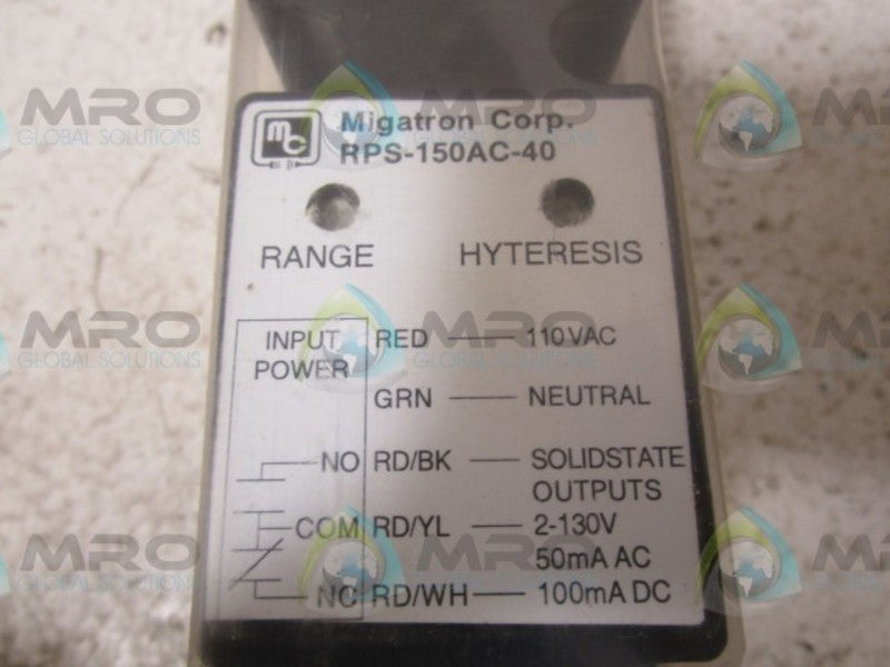MIGATRON RPS-150AC-40 SENSOR  NSMP