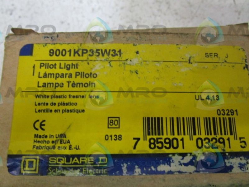 SQUARE D 9001KP35W31 PILOT LIGHT  NSMP