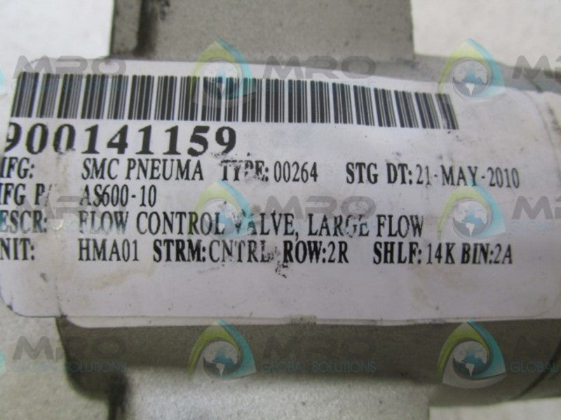 SMC AS600-10 VALVE  NSNP